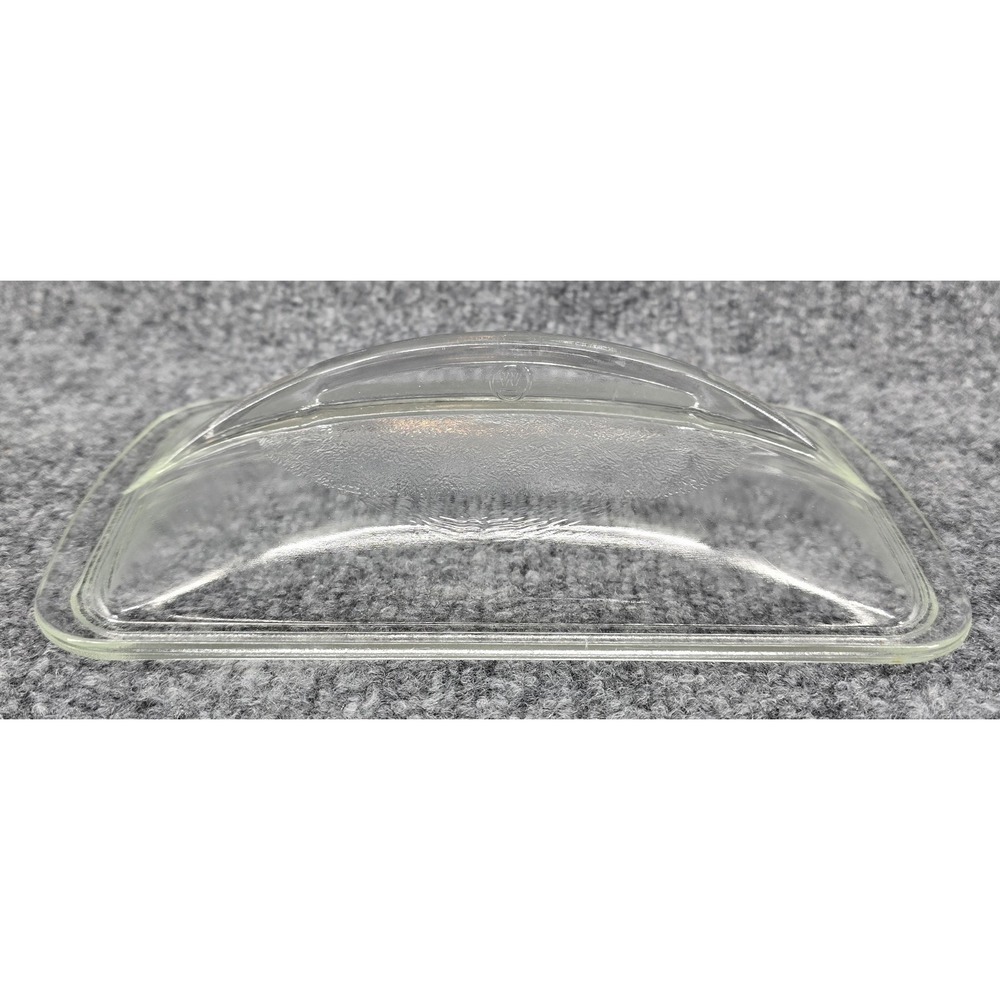 Vintage‎ Westinghouse Glass Fin LID ONLY For Loaf Pan Refrigerator Dish Clear